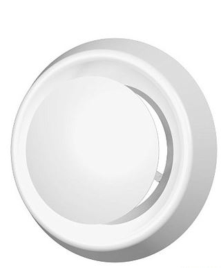 Анемостат приточно-вытяжной регулируемый с фланцем АБС D125 12,5АПВП/ERA (1/16)