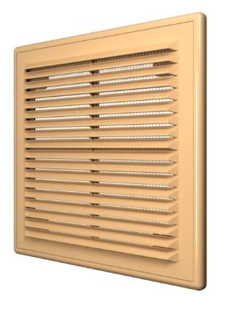 Решетка вентиляционная вытяжная 150х150 1515Р БЕЖЕВАЯ/ERA (1/60)
