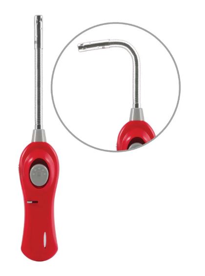 Зажигалка газовая ECOS, GLF-002R, красная 157794