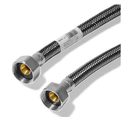 Подводка д/воды  DORON с оплетением из нержавейки и фибро-нейлона 1/2 г/г   50 см (5/200)