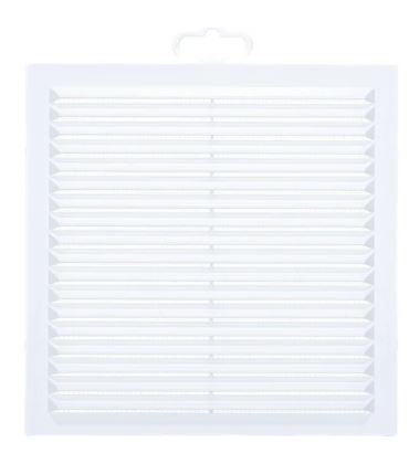 Решетка вентиляционная вытяжная АБС 194х194 "1919С" белый/ERA (1/90)