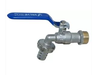 Кран шаровой с носиком 1/2" TIM  эконом  V02FM-3 (10/90)