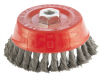 Щетка для УШМ, 125 мм, М14, "чашка", крученая проволока 0,35 мм Matrix