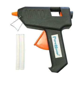 Пистолет клеевой 80 Вт, стержень 11 мм, 2 шт. в комплекте, расход 10-14 г/мин, кабель 1,2 м, (шт.)