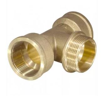 Тройник 15 (1/2") внутренняя/наружная/внутренняя резьба TIM TFMF222 (10/80)