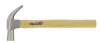 Молоток-гвоздодер, 450 г, боек 27 мм, деревянная рукоятка// Sparta