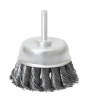 Щетка для дрели, 30 мм, чашка" со шпилькой, крученая металлическая проволока, MATRIX