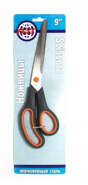Ножницы универсальные AST 9" (22,9см) ручка пластик, арт.SC-29, BL