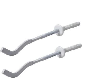 Кронштейн для радиатора с дюбелем анкерный белый  (7,2 х 180) SMS862  02165 (1/100)