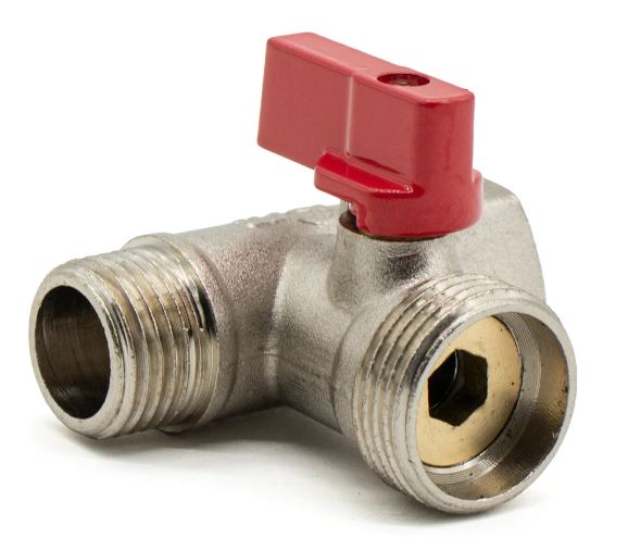 Кран 3-х проходной шаровой 1/2г х 1/2ш х 3/4ш ДСМА DORON (10/100)