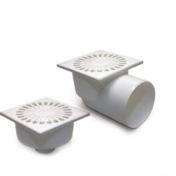 Трап пластик  ф50 горизонтальный (1/50)