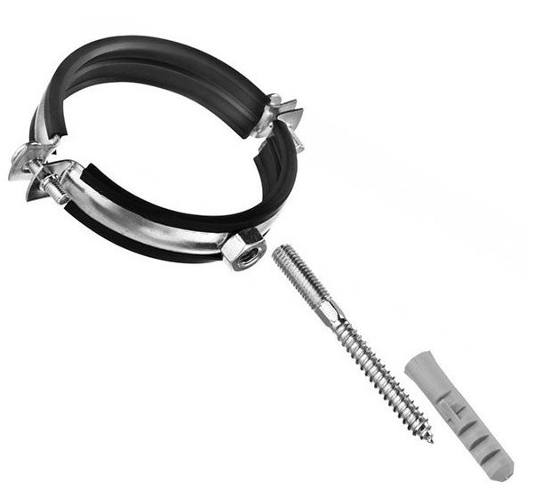 Хомут с резинкой (полный комплект)   3/4" (26-30)  Damento (2/150)