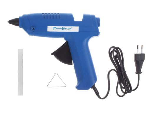Пистолет клеевой 60 Вт, стержень 11 мм, 2 шт. в комплекте, расход 8-10 г/мин, кабель 1,2 м, (шт.)