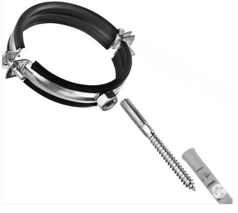 Хомут с резинкой (полный комплект) 2" (60-64)  Damento (2/80)