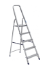 Стремянка 5 ступеней "АЛЮМЕТ" М8405 Комбин.:стойки-сталь,ступ.-алюм. выс.верхн. пл.1,03м  *1