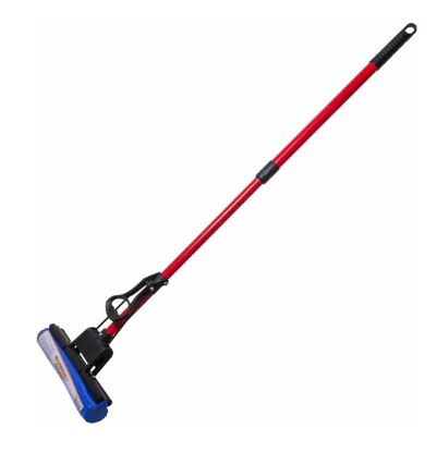 Швабра отжимная,насадка ПВА губчатая 27см,ручка 115см тел, МОРР-06, 310359 Рыжий Кот