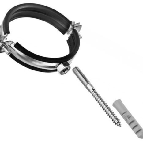 Хомут с резинкой (полный комплект) 4" (107-112)  Damento (2/50)