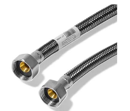 Подводка д/воды  DORON с оплетением из нержавейки и фибро-нейлона 1/2 г/г   60 см (5/170)