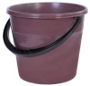 Ведро 7л круглое со сливом, пластик (полипропилен) цвет коричневый IS40005/5 Spark Plast