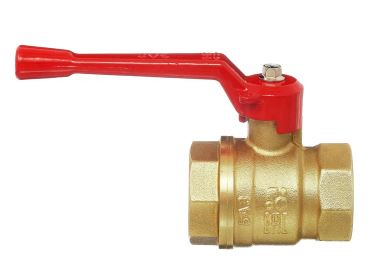 Кран шаровой БАЗ 1/2" В-В ручка гайка-гайка латунь 11Б 27 п1 Ду 15 А30 (1/60)