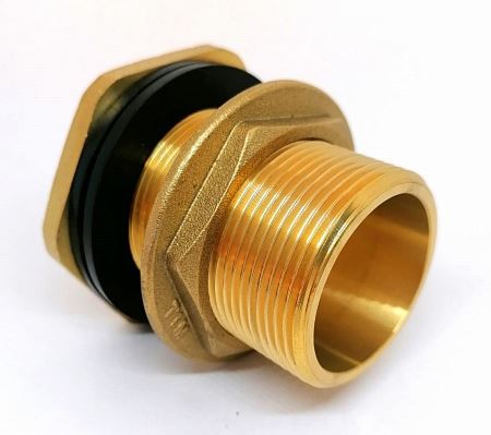 Врезка для бочки 20 (3/4") с контрогайкой наружная резьба TIM SDF033 (5/60)