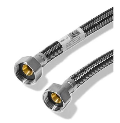 Подводка д/воды  DORON с оплетением из нержавейки и фибро-нейлона 1/2 г/г   80 см (5/100)