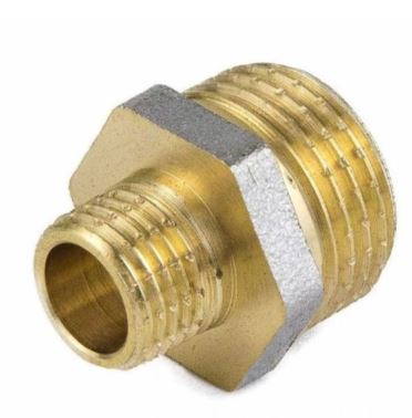 Ниппель переходной 20*15 (3/4"х1/2") наружная резьба TIM SM023 (10/200)