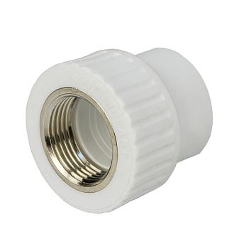 Муфта комбинированная вн.рез. 32х 1/2" Damento белый (10/200)