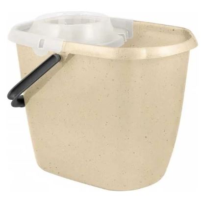 Ведро 13л прямоуг (с отжимом МОП) Malta, бежевый 221210027/04 IDIland