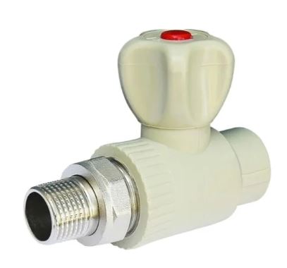 Кран шаровой д/радиаторов прямой 25х3/4" Damento серый (5/90)