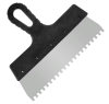 Шпатель фасадный зубчатый, нержавеющая сталь 0,45мм, пластиковая рукоятка, 250мм, зуб 6х6мм, (шт.), шт