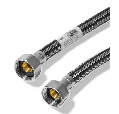 Подводка д/воды  DORON с оплетением из нержавейки и фибро-нейлона 1/2 г/г  150 см (5/80)