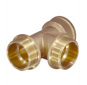 Тройник 15 (1/2") внутренняя/наружная/наружная резьба TIM TMMF222 (10/80)