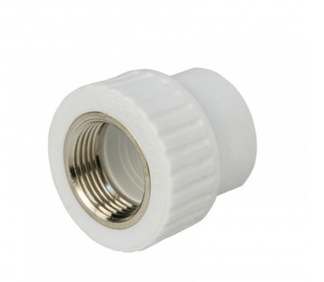 Муфта комбинированная вн.рез. 25х 1/2" Damento белый (10/340)