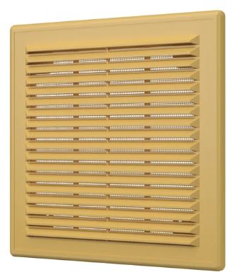 Решетка вентиляционная вытяжная АБС 249х249 "2525Р", БЕЖЕВАЯ/ERA (1/40)