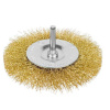 Щетка-крацовка дисковая, со шпилькой, латунированная стальная проволока, d=40мм, (шт.) РЕМОКОЛОР