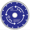 Диск алмазный отрезной сегментный, 125 х 22,2 мм, сухая и влажная резка, Турбо