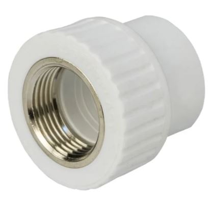 Муфта комбинированная вн.рез. 32х1" Damento белый (5/150)