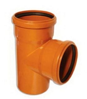 Тройник канализационный наружный 110х110х90° (1/25)