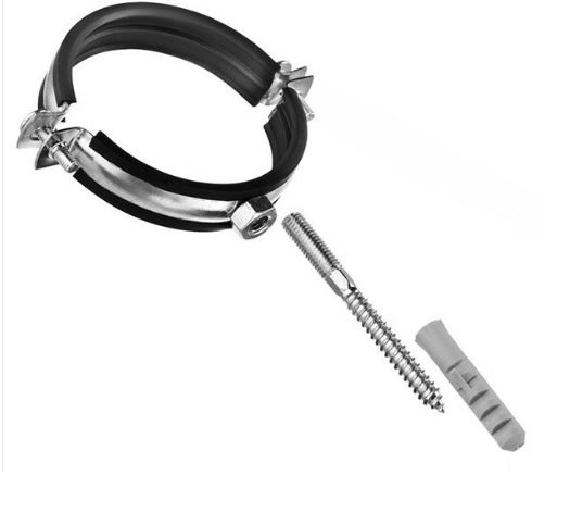 Хомут с резинкой (полный комплект) 2 1/2" (75-80)  Damento (2/80)