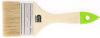 Кисть плоская 75 мм, натуральная щетина, деревянная ручка// Сибртех