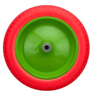 Колесо СИБРТЕХ 3.00-8 полиуретановое ось 90 мм подшипник 16 мм