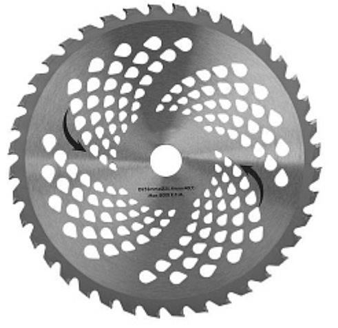 Фреза для тримера 40Т с победитовыми накладками 250мм, 40зубьев, толщина 1,4мм ВАРЯГ