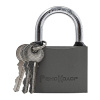 70-0-986 Замок навесной чугун, полимерное покрытие, 3 ключа, цил.мех-м, автомат, 63х64х18мм,дужка 7мм, (шт.)