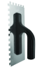 БИБЕР 35312 Гладилка 270х130мм нержавеющая зубчатая 4мм (24)