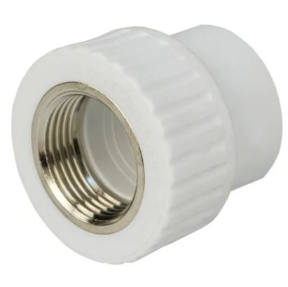 Муфта комбинированная разъёмная вн.рез. 20х 3/4" Damento белый (10/250)