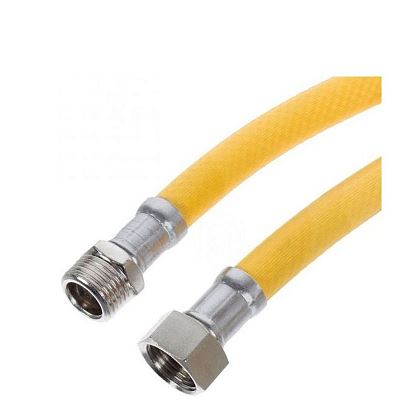 Газовая подводка,  желтая 1/2" г/ш 100 см ELKA 10*15  (1/100)