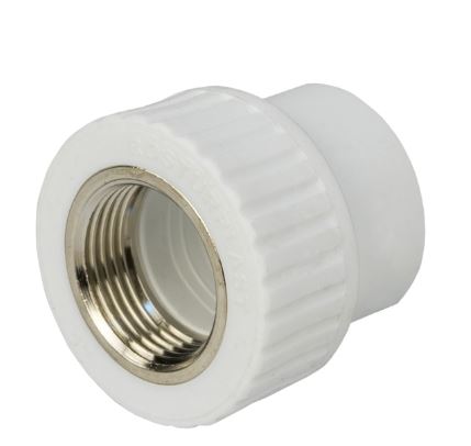 Муфта комбинированная вн.рез. 20х1/2" Damento белый (10/200)