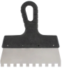 Шпатель из нержавеющей стали, 150 мм, зуб 8 х 8 мм, пластмассовая ручка Sparta