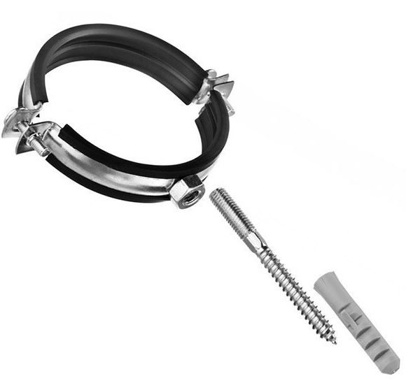 Хомут с резинкой (полный комплект)    1/2" (20-25)  Damento (2/150)